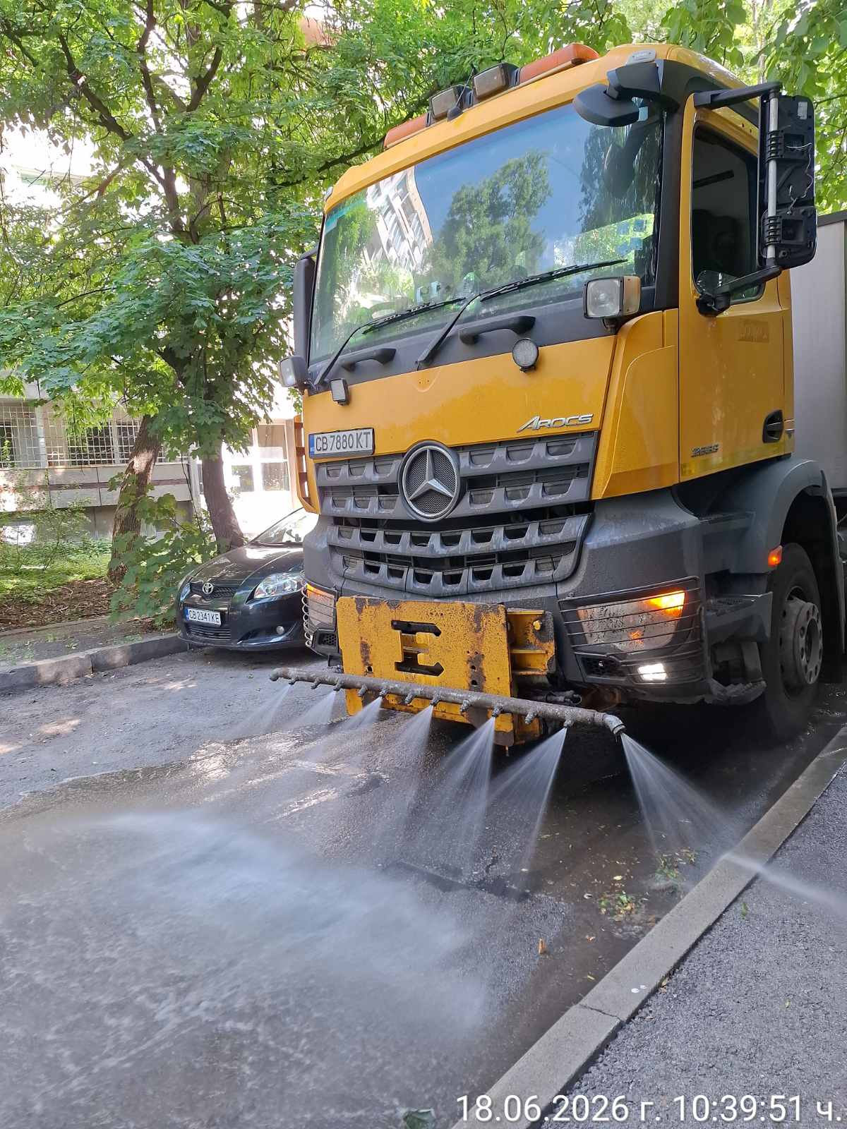 Миене на улични платна 