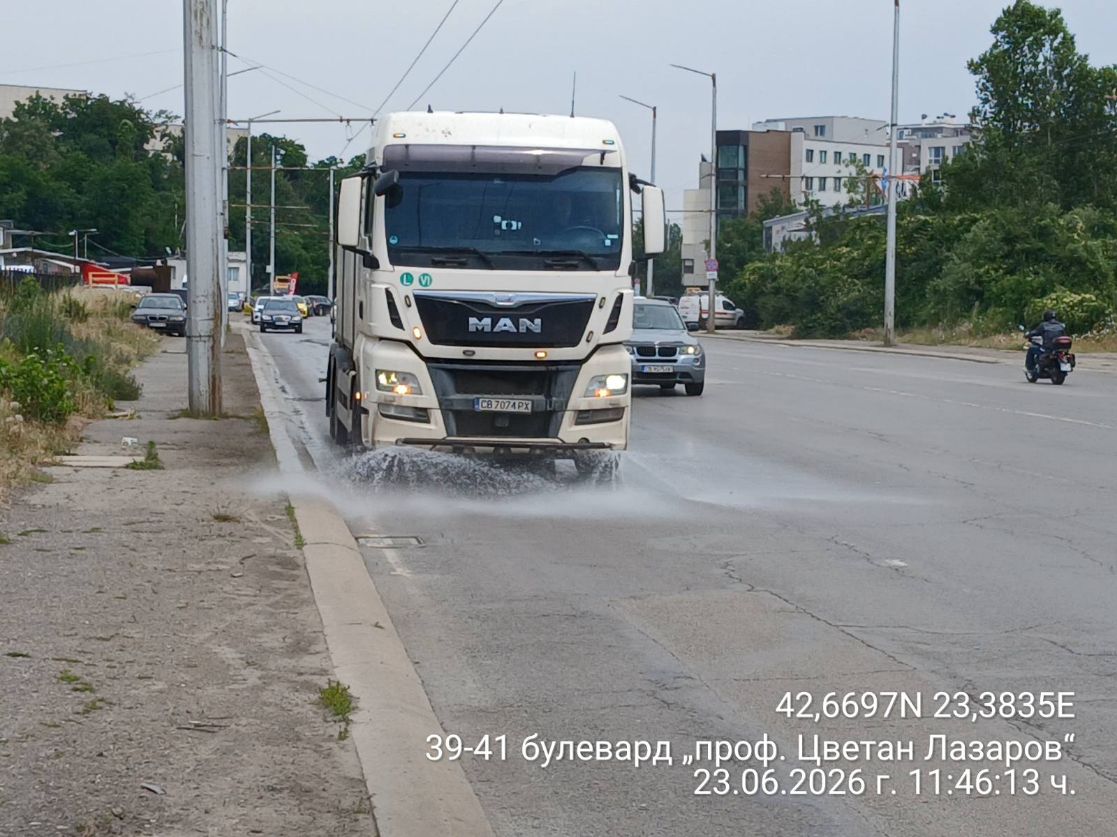 Миене на улични платна