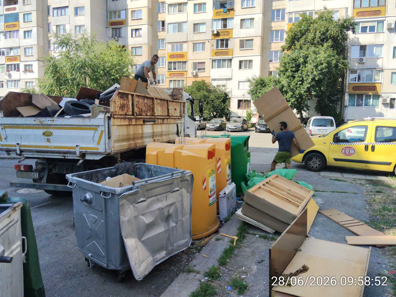 Събиране и извозване на ЕГО по график