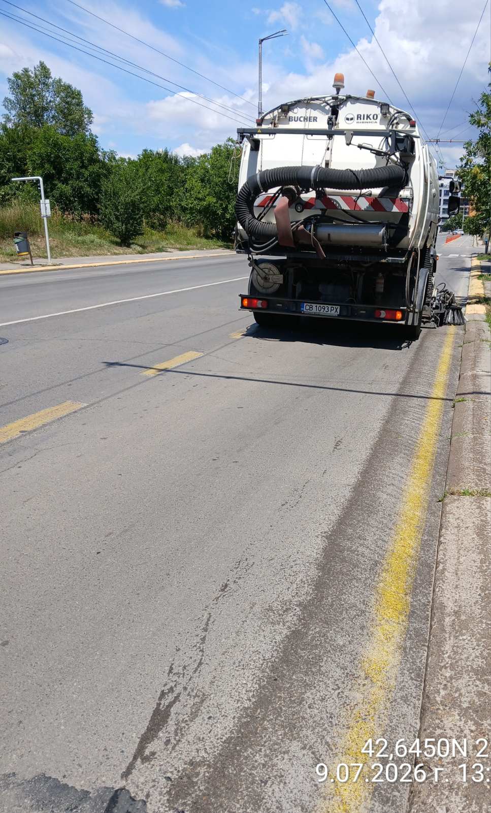 Механизирано метене на улични платна