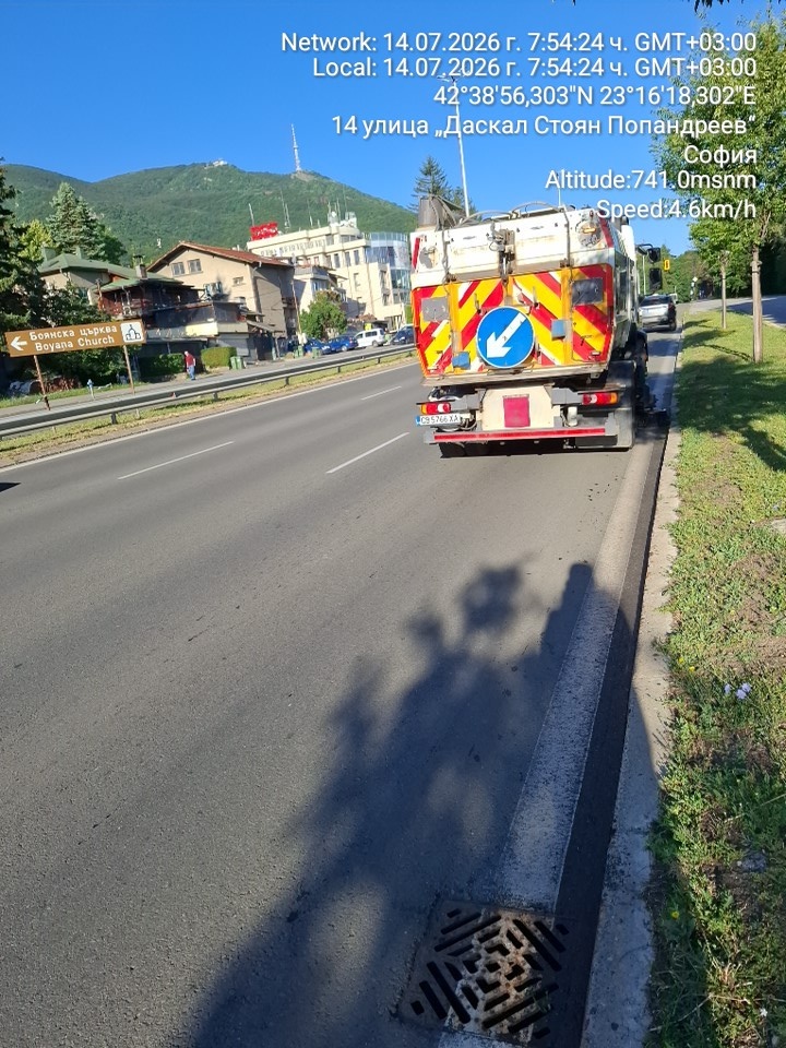 Механизирано метене на улични платна