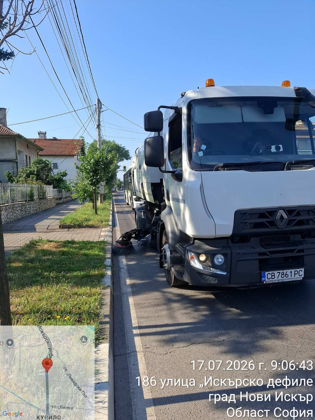 Механизирано метене на улични платна