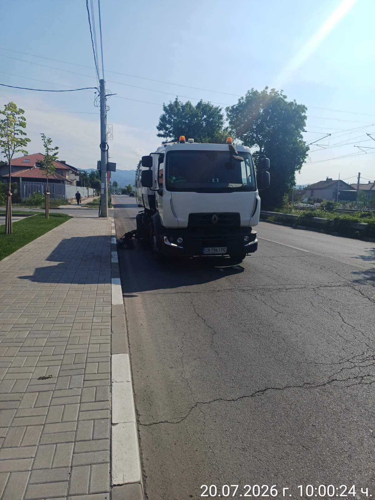 Механизирано метене на улични платна