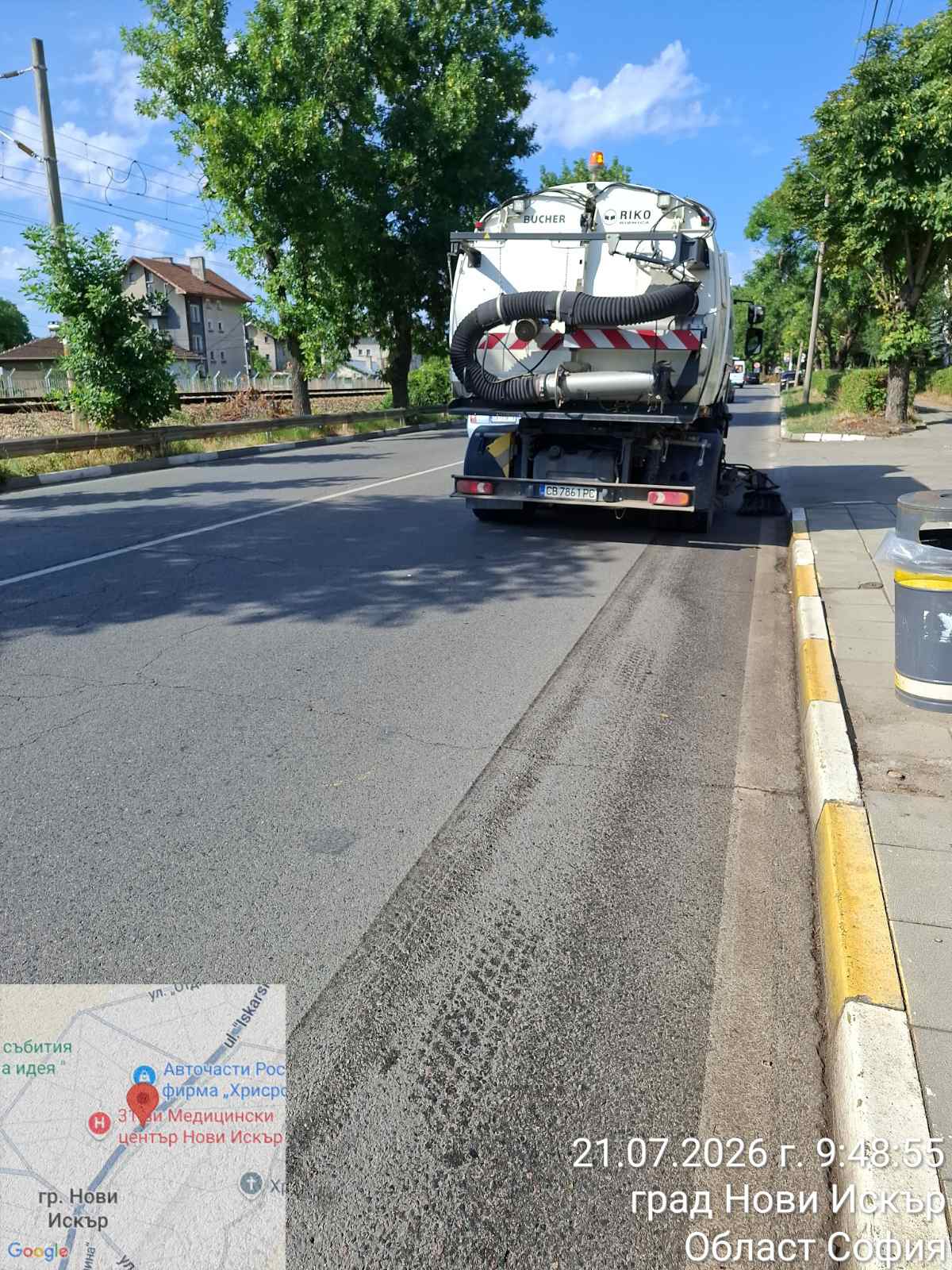 Механизирано метене на улични платна