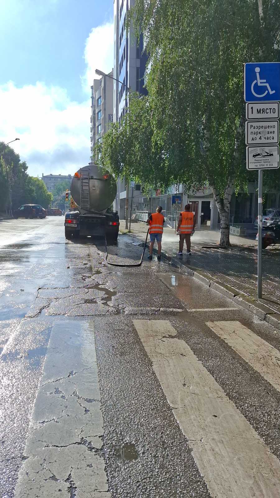 Миене на улици по карета в район "Лозенец"