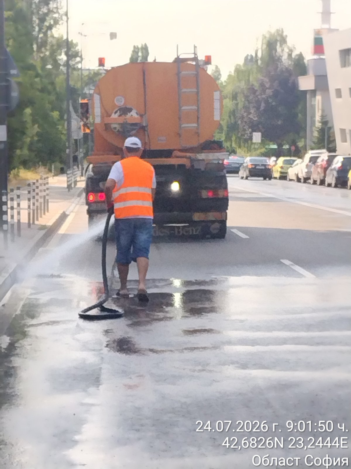 Миене на улични платна