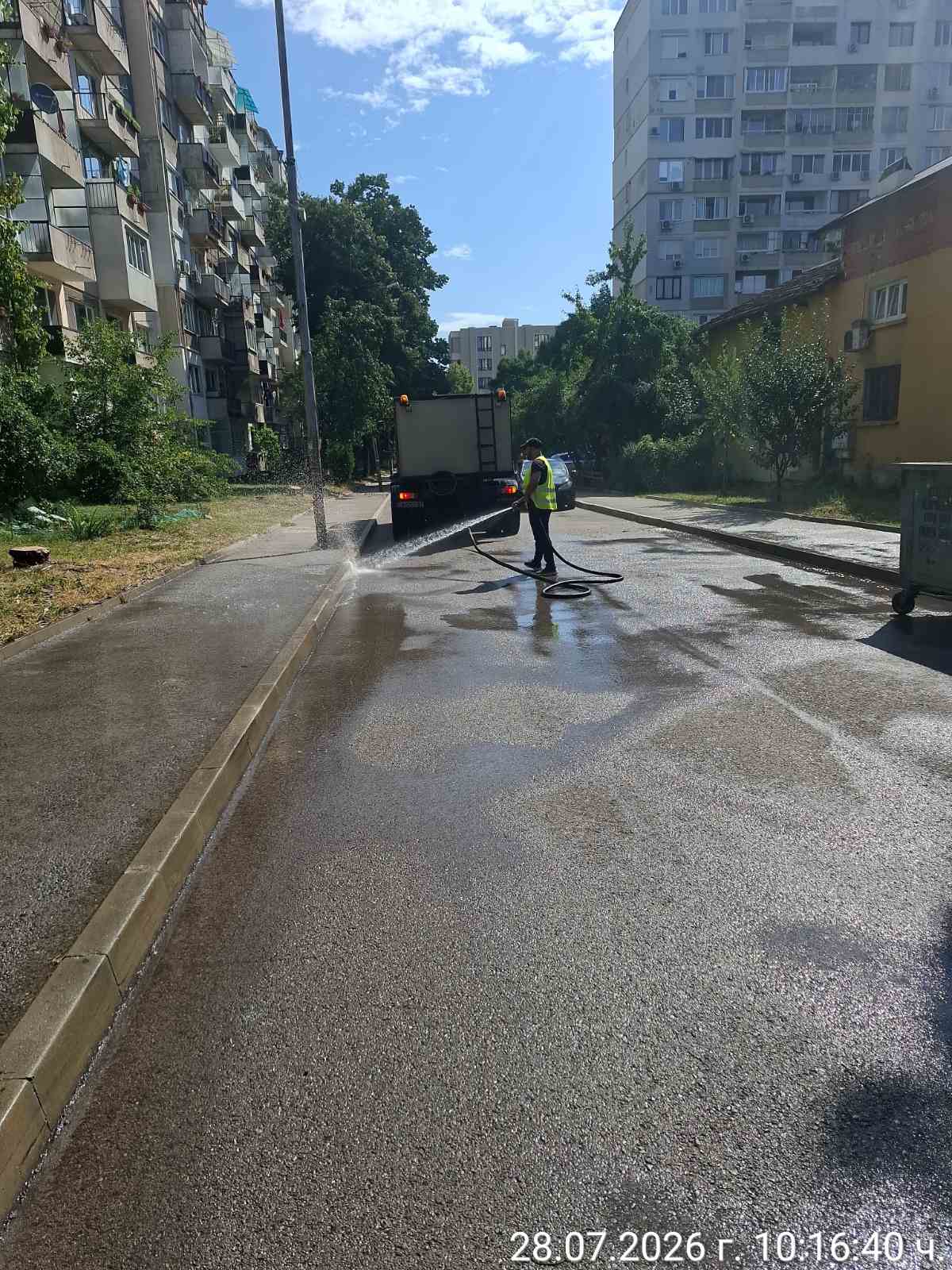 Миене на улични платна