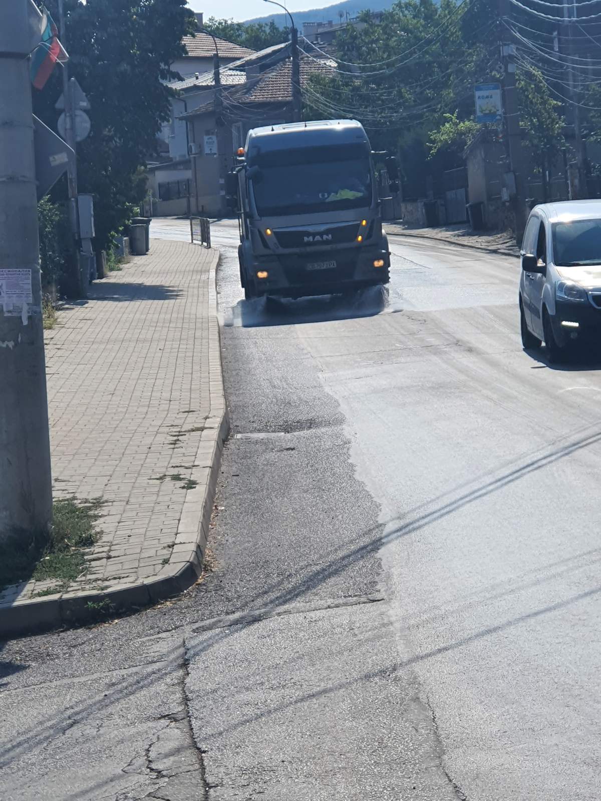 Миене на дюзи  на улични платна