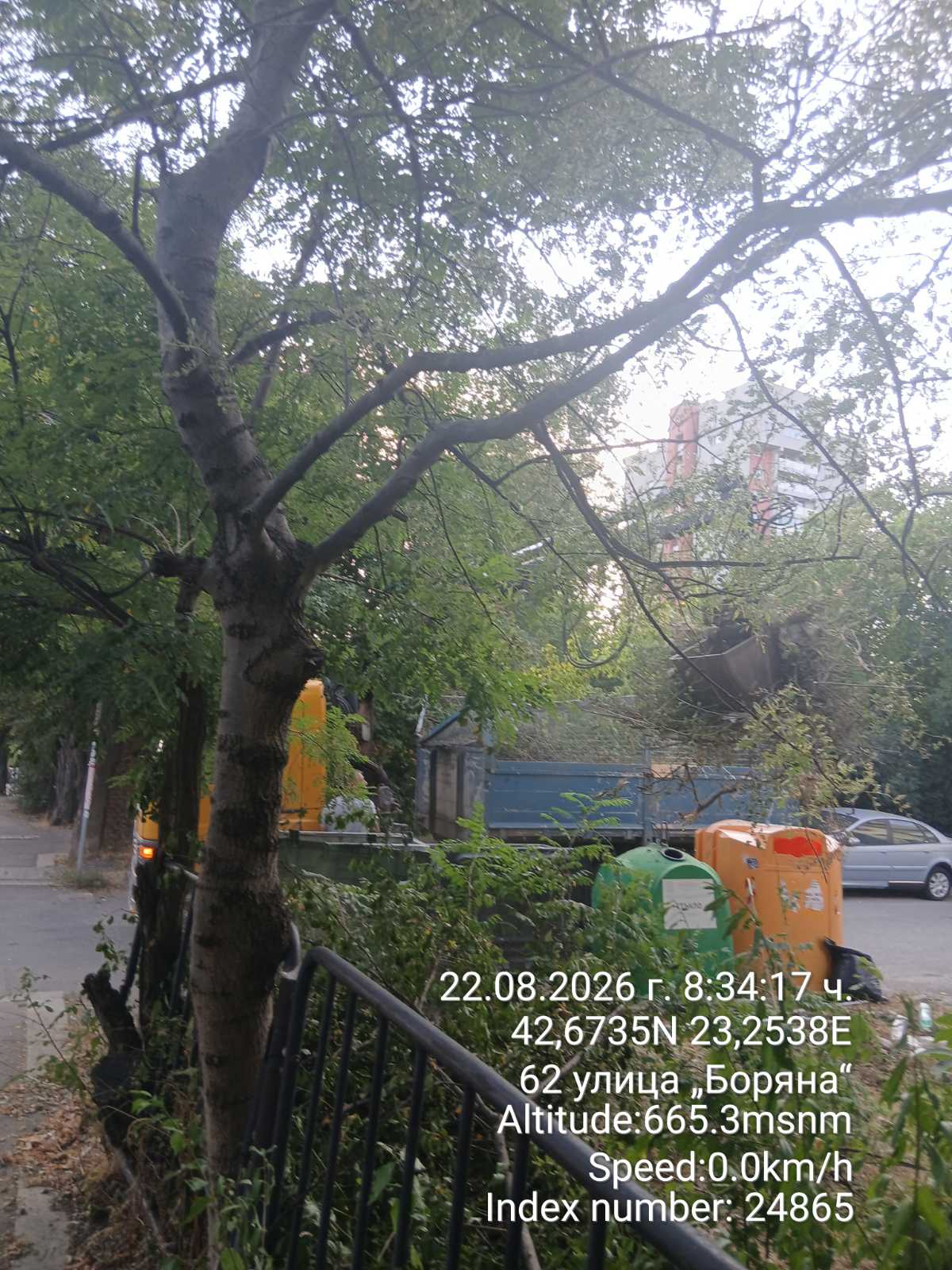 Събиране и транспортиране на зелени отпадъци