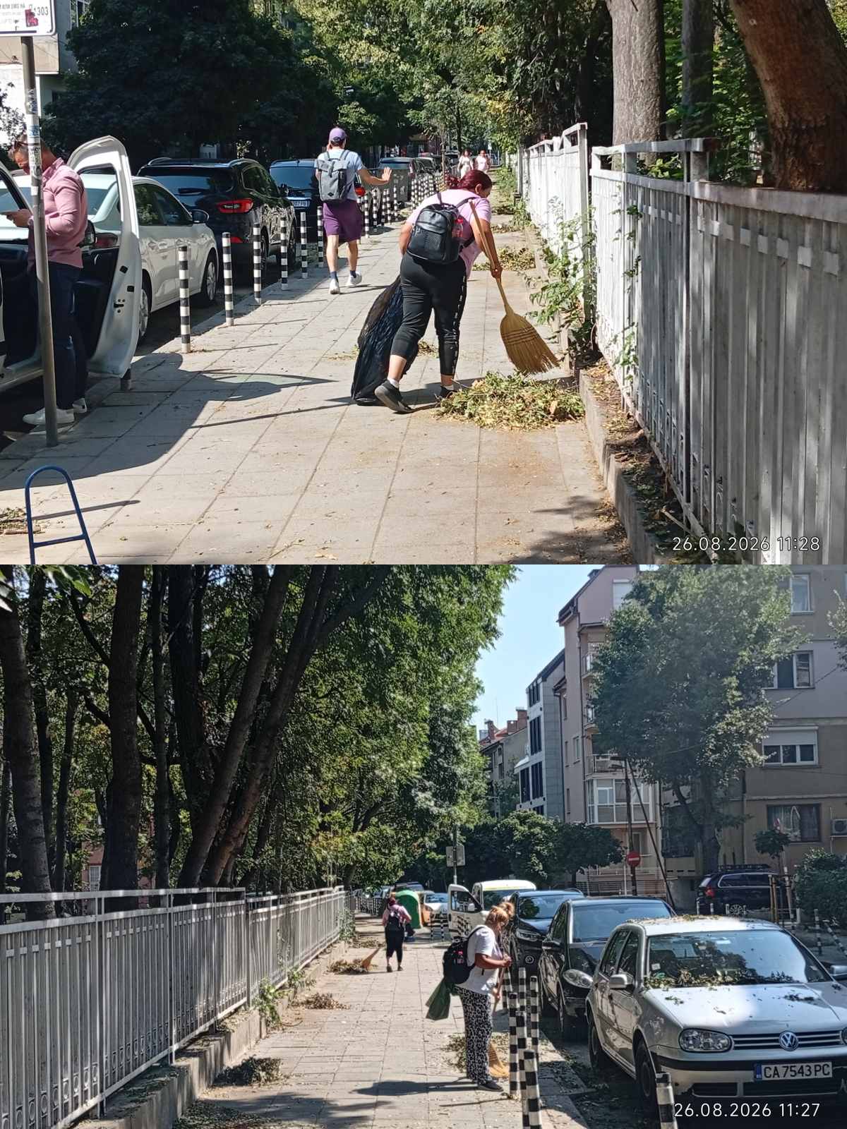 Почистване на тротоари