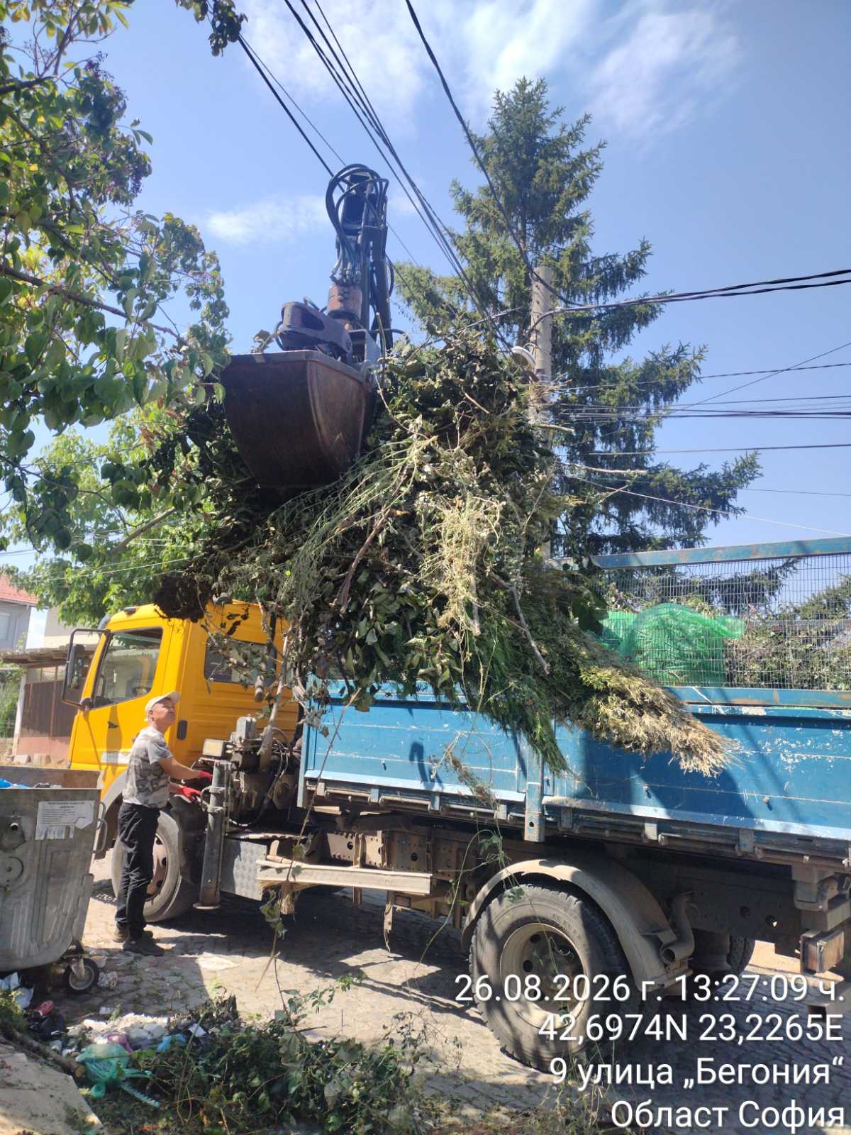 Извозване на зелени отпадъци