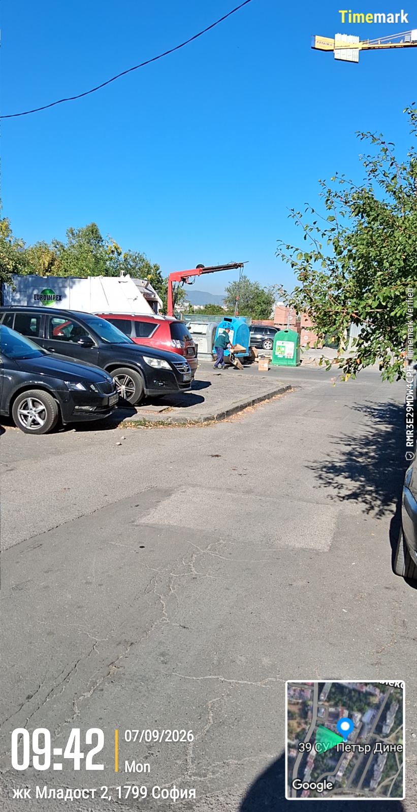 Обслужване на контейнери за разделно събиране на отпадъци