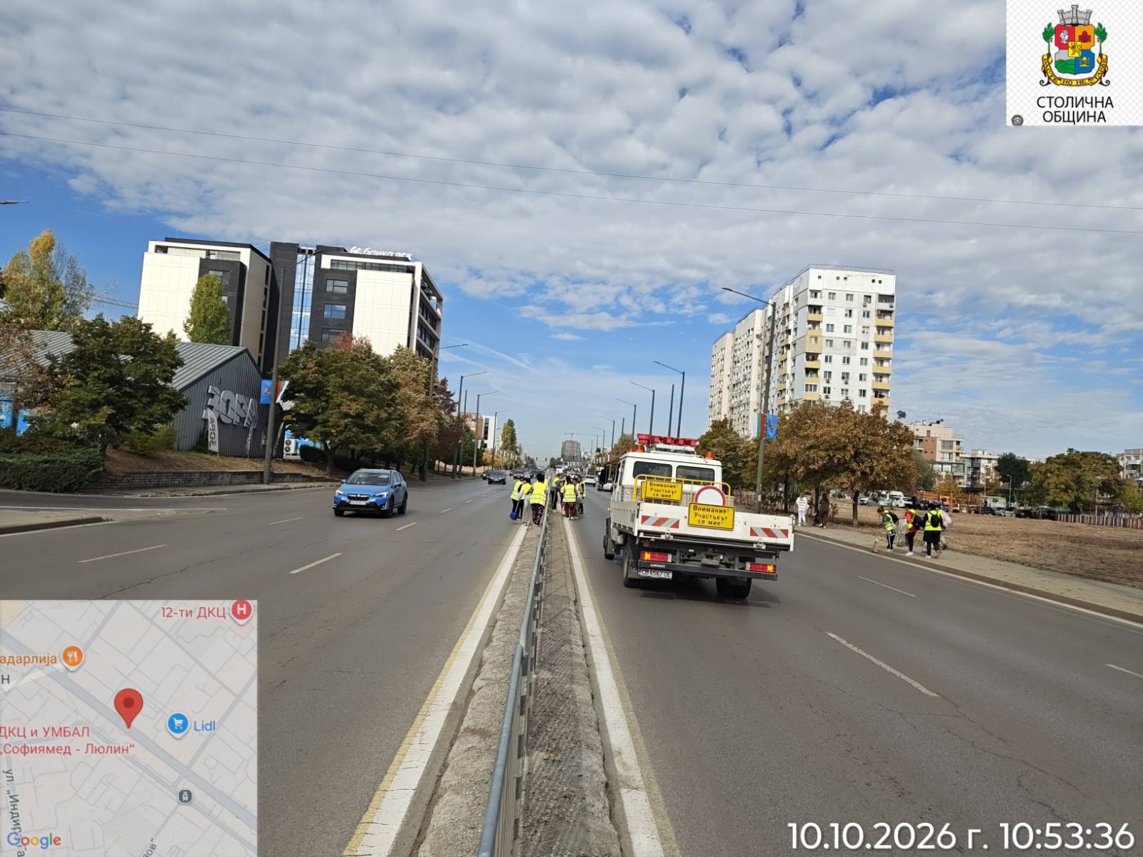 Почистване на улични платна от наноси