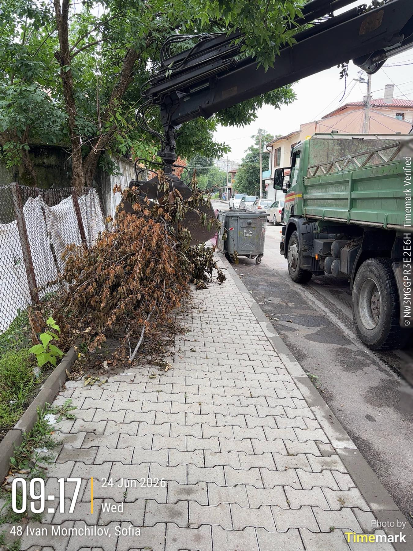 Извозване на зелени отпадъци